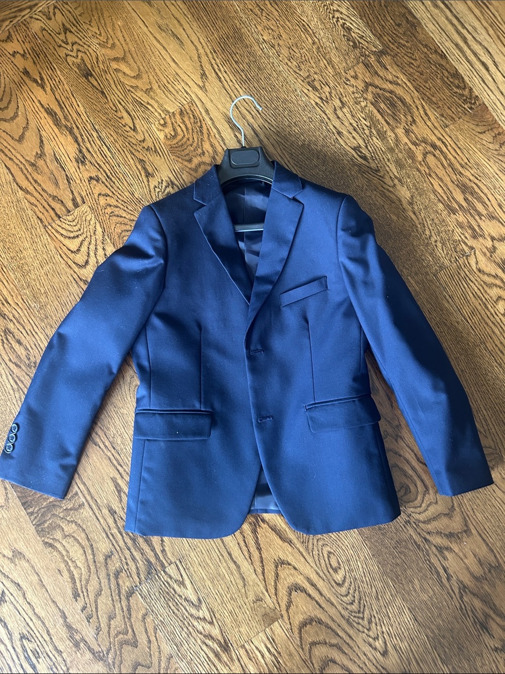 Men's Tailored Navy Blazer - boy size 10 LIKE NEW